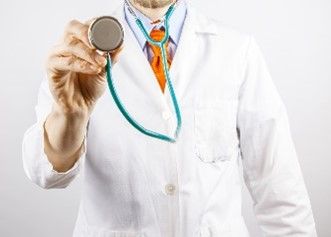 Man with stethoscope